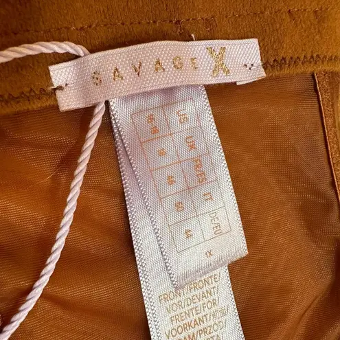 Savage x Fenty Aqua Hour Bandeau Bralette Brown Strapless Bra sz 16-18 1X