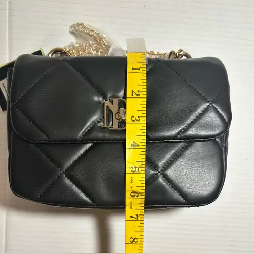 Badgley Mischka Badgley Mischka Small Bag Women’s Black Chain Crossbody Quilt Vegan Leather New