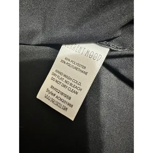 Dolls Kill CURRENT MOOD  NIGHT SAVAGE SIGNALZ REFLECTIVE SKATER SKIRT NWOT SZ XS