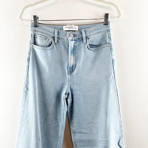 Just Black Denim The High Rise Cuffed Palazzo Wide Leg Light Wash Jeans 27 / 4