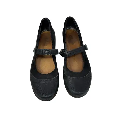Naot Latest Mary Jane Heels Black Nubuck Leather Y2K Pinup Womens 40 US 9