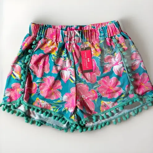 Simply Southern  Shorts Women’s Size S (M) Pink Blue Florals Flowy Comfort NWT