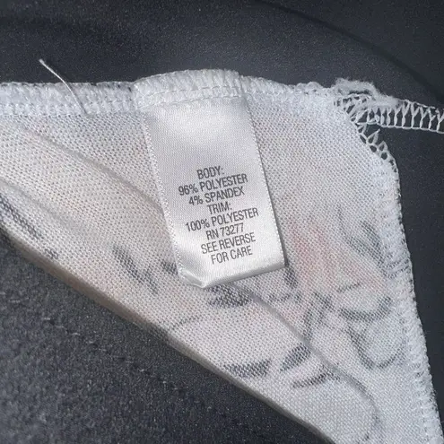 Dana Buchman Dana Buchman Womens Artsy Pink Black Fairy Boho Long Sleeve Blouse Sz M