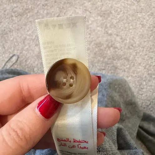 FatFace Women's Blue Chambray Linen Cardigan Size 2