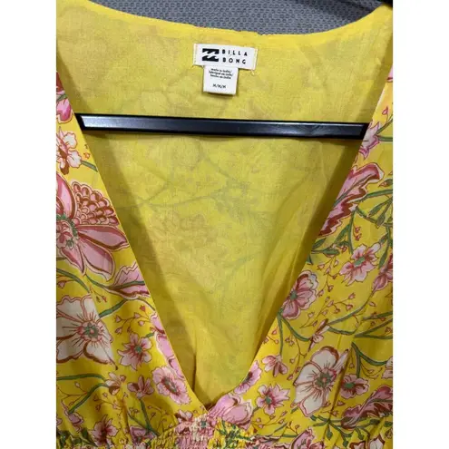 Billabong  Yellow Spellbound Floral Maxi Dress M