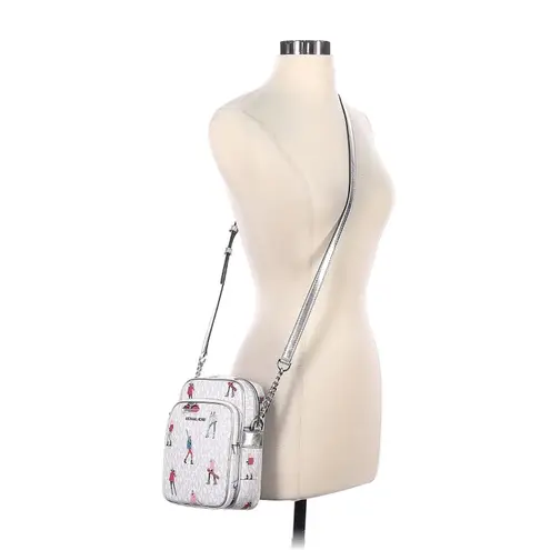 Michael Kors  Jet Set Girl Bright White Multi Leather Chain Crossbody Camera Bag