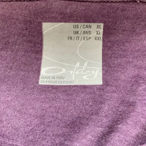 Oakley size XL purple scoop neck long sleeve T-shirt