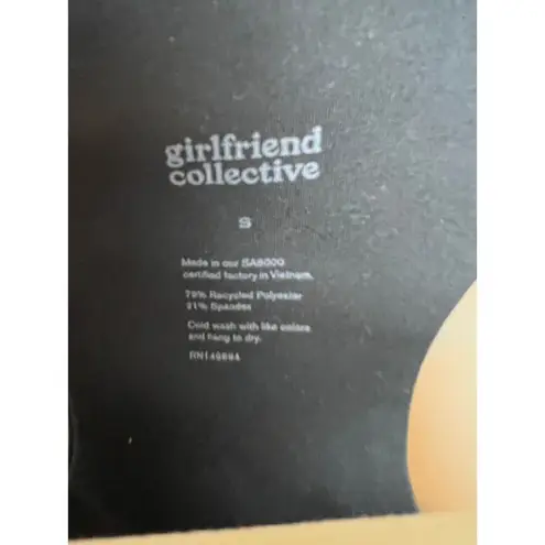 Girlfriend Collective Racerback Paloma Black Sports Bra Sz. S