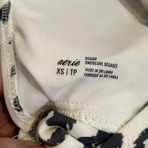 Aerie  Scoop Cheetah Print Bikini Top size XS