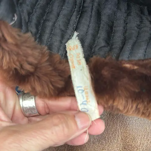 Vintage genuine Russian fur trapper aviator hat in rich chocolate brown NWT