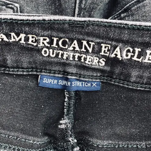 American Eagle AE Super Super Stretch X HR Shortie Jean Shorts 00