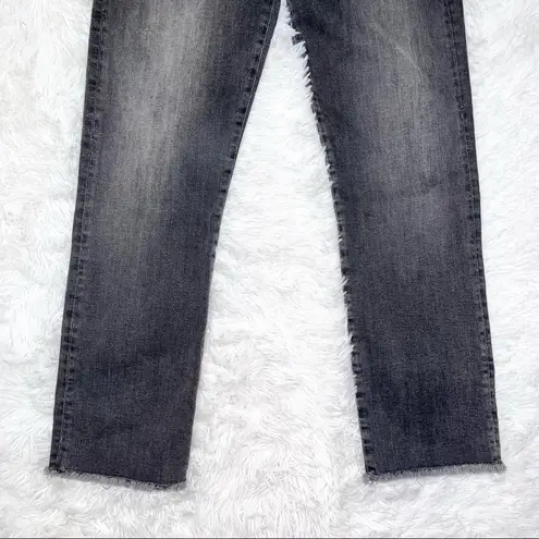 Elan Smoky Black High Rise Straight Leg Button Fly Denim Jeans 26 NWOT