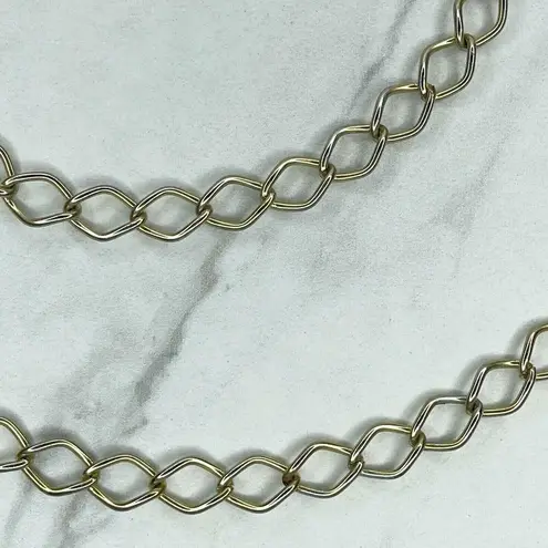 George Washington Coin Charm Chain Link Belt Size Small S Medium M Gold