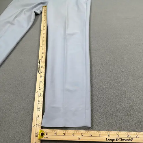 Zara Woman Dress Pants 8 32x27 Light Blue Mid Rise Button Career Business Casual Size 6