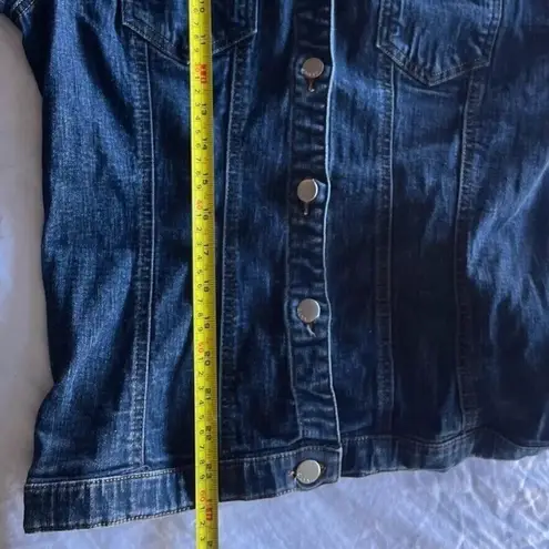 Miss Sixty Vintage Denim Jacket Women’s Sz Large Blue Distressed Made In Italy