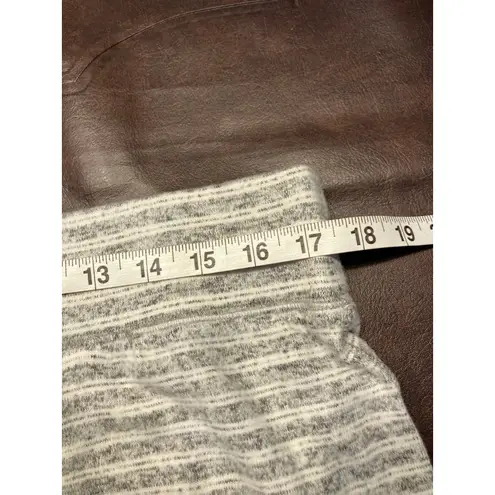 Lou & grey  Grey Stripe Midi Skirt‎ Size XL New $78 Soft Knit Lounge Casual Soft