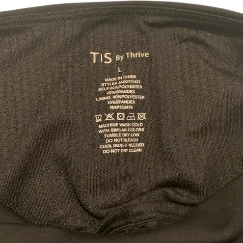 ​TIS Thrive Black Flare Jumpsuit Activewear Cutout L Size L