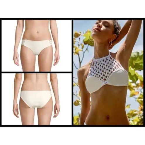 Mikoh 💕💕 Macrame Woven Bikini Set Bone Small NWT