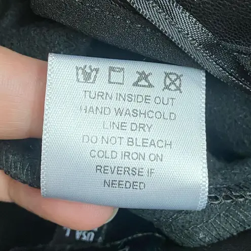 Lucy Paris Faux Leather Flat Front Crop Pants Women's Size L Black