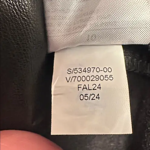 Banana Republic  faux Leather Jumpsuit Black 10