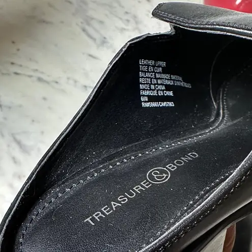 Treasure & Bond Black Leather Mules