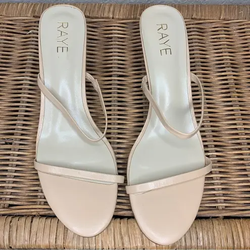 Raye  Nude Thin Strap Slip On Heel Size 9