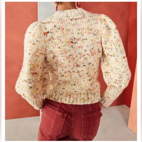 Ulla Johnson  Moxie Wool Puff Sleeve Sweater Size Small EUC