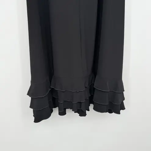 JBS Little Black Dress M Party Staple Ruffles Y2K Rockabilly Retro High Neck Size M