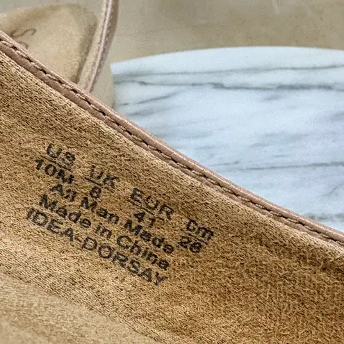 Soul Naturalizer Women's Pink Leather Slingback Flat Shoes Size 10M Neutral