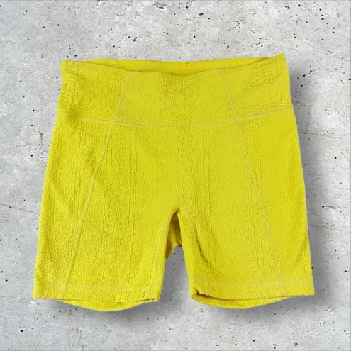 Gigi C Mila‎ Bike Biker Shorts Yellow Sz XL Workout Athletic USA