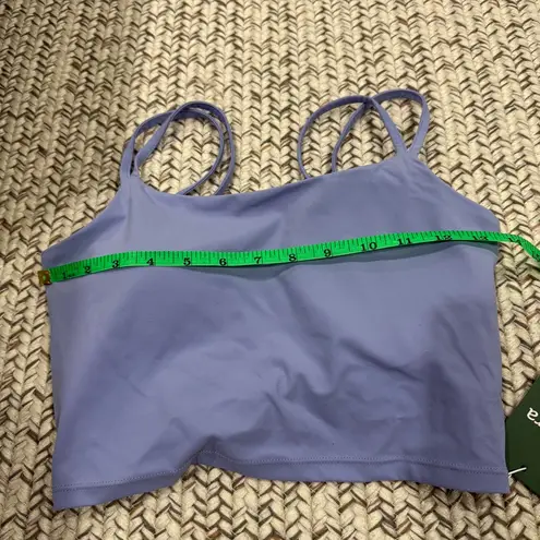 Halara NWT Purple UltraSculpt Double Strap Twisted Backless Yoga Tank Top