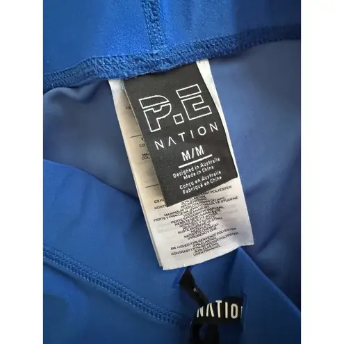 P.E Nation Electric Blue Victory Leggings Women’s Size Medium Sporty Athleisure
