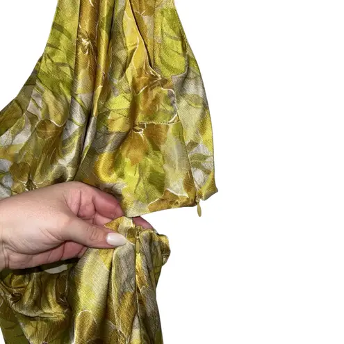 Bec & Bridge Harper One Shoulder Cut Out Maxi Dress In Citrus Floral