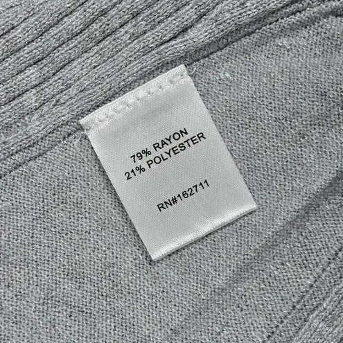 Love Ellie Gray Open Front Cardigan L Ribbed Inlay STITCH FIX J87837SF Size L