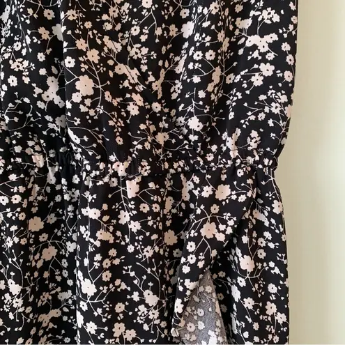 J.Crew  Mercantile Ditsy Floral Print Ruffle Faux Wrap Dress XS