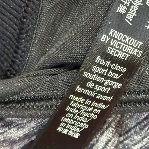 Victoria Sport Victoria's Secret Gray Black Bra-In-A-Bra Sports Bra 38C