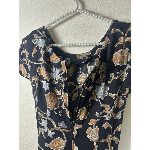 All that jazz Vintage 90's Dress Maxi Floral Short Sleeve A Chorus Line Dress