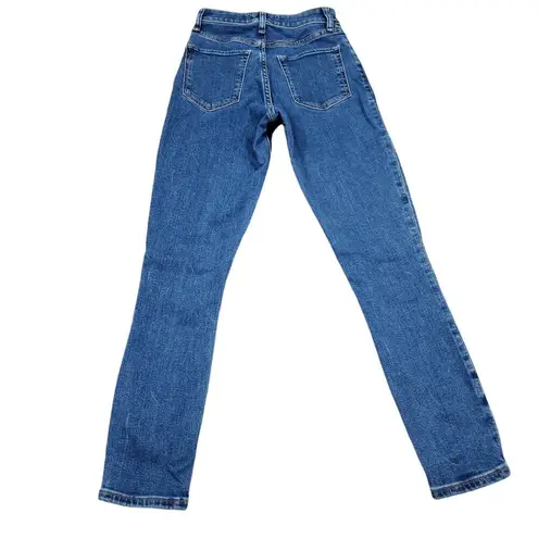 Abercrombie & Fitch Abercrombie Curve Love Super Skinny Ankle High Rise Stretch Size 23 000 Blue