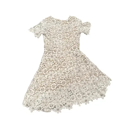 Shoshanna Ivory Floral Lace women’s lined dress 4