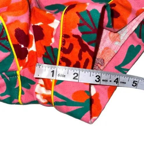 NWT Ban.do Leisure Floral Flannel Shorts in Pink Las Flores SMALL