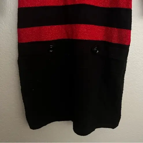 Hera Collection Striped Cowl Neck Sweater Dress Size: S