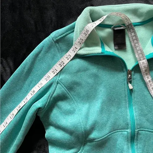 The North Face  Women’s Mint Green Logo Full Zip Osito Silky Fleece Jacket Sz M