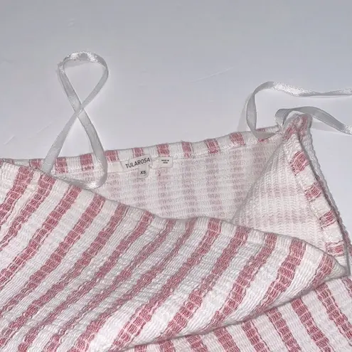 Tularosa  Romper Laylah Strapless Cotton Striped Smocked Bodice Size XS