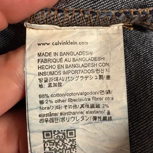 Calvin Klein Jeans dark blue denim cropped jean jacket size M NEW Size M