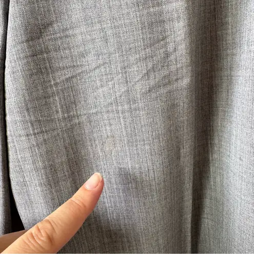 Escada Women’s Light Grey Wool Side ZipTrousers Size 42 Gray