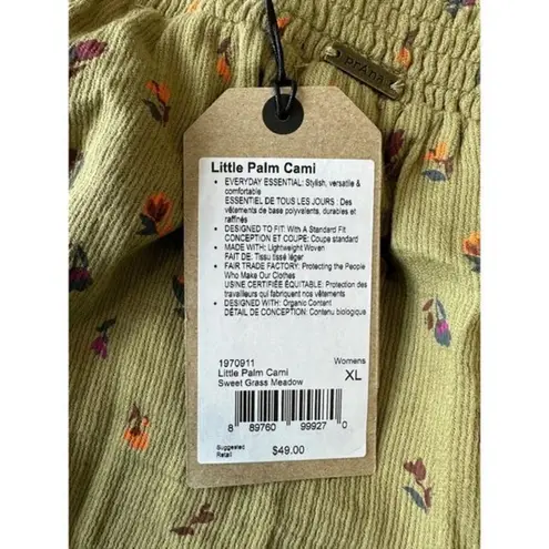 prAna  Little Palm Cami Sweet Grass Meadow NWT XL 1‎