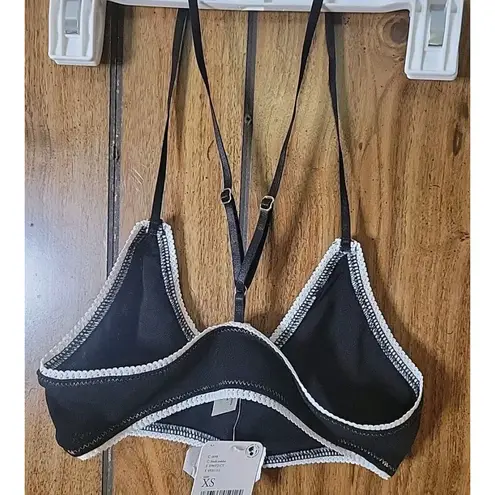 Free People  FP Intimately Black Nylon Bralette SIZE XS $48