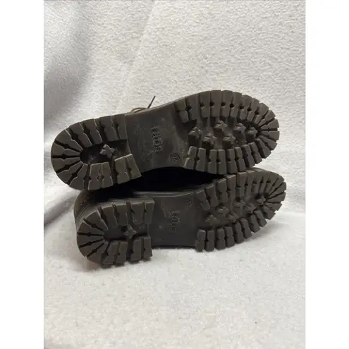 Taos Women’s Brown Leather Mid Calf Groupie Boots Sz 7