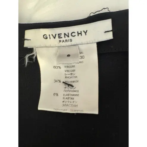 Givenchy Paris Black Draped Sleeveless Dress – Size 38 (US 4-6)