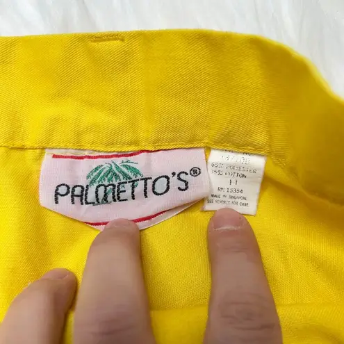 PALMETTOS Vintage Yellow Shorts Size 11 Bright Colorful 80s Maximalist Fun Artsy